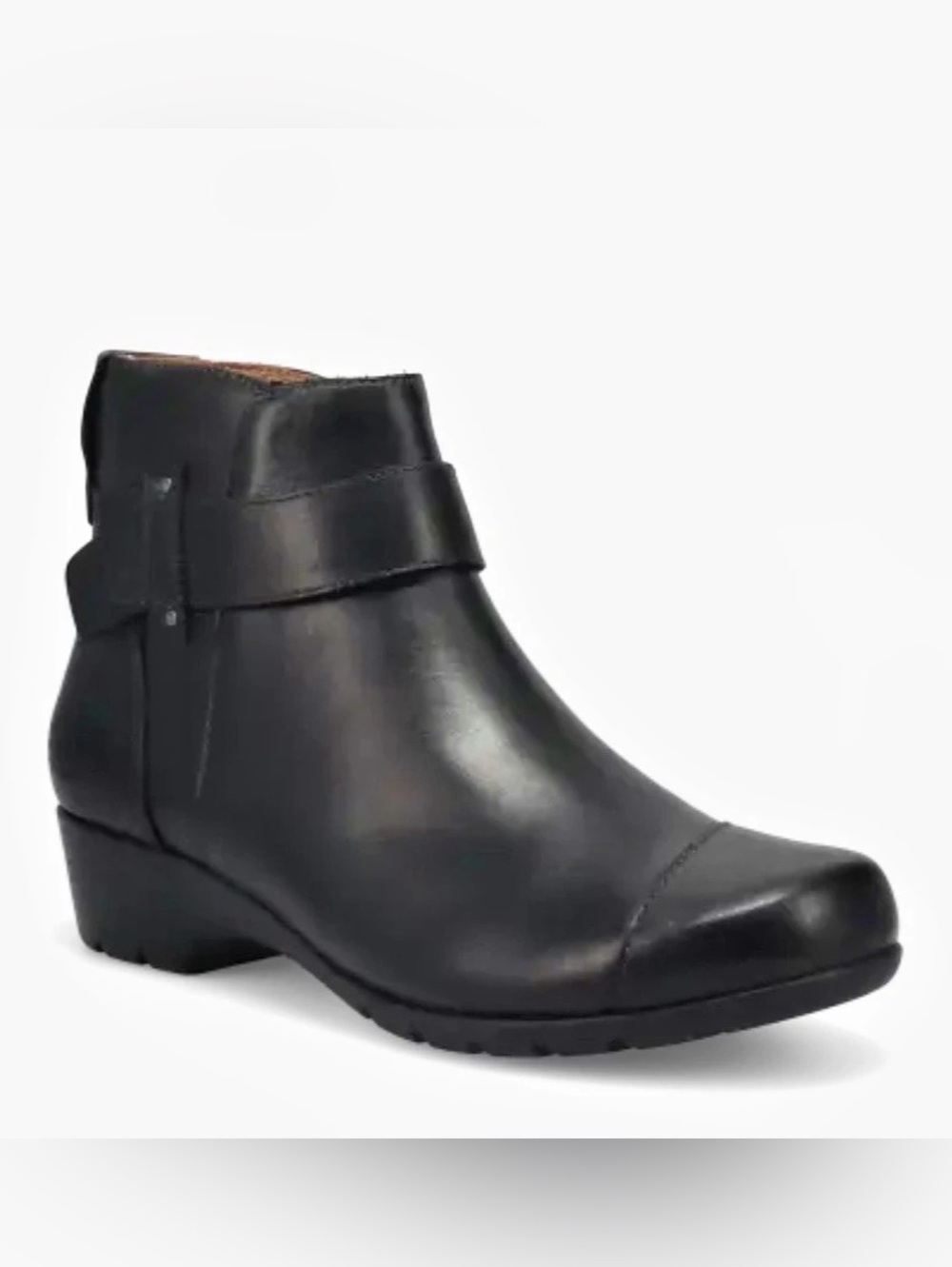 Taos Gazette NWT Black Leather Ankle Boots Size 7.5